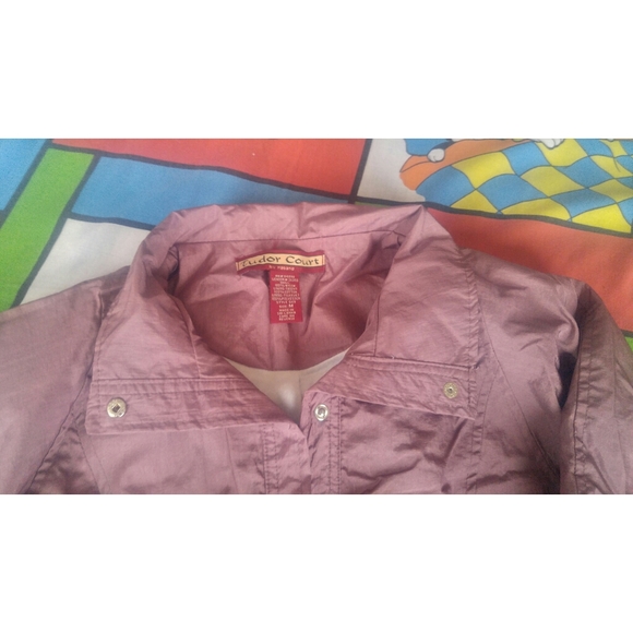 Vintage 90s Windbreaker size Medium Haband Mauve - Picture 2 of 6